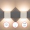 Quickway Imports Modern Decorative Waterproof Aluminum Wall Lamp 10 Watt Cool White 4000K, White Set of 2 QI004492.WT.2 - alternate 1